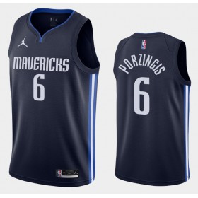 NBA Dallas Mavericks Trikot Kristaps Porzingis 6 Jordan Brand 2020-2021 Statement Edition Swingman - Herren